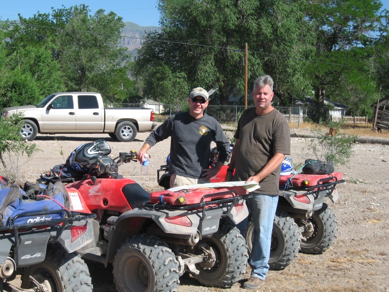 image0012 Back at the Fairgrounds.  We survived.  Kojak and Mark.