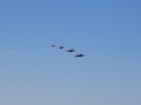 IMG_0045a Cool Heritage Flight.  P-51, F-15, F-16 & F-22