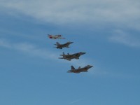 IMG_0046a Cool Heritage Flight.  P-51, F-15, F-16 & F-22